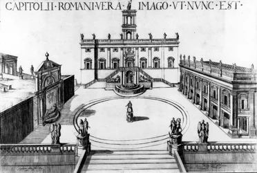 Vue du Capitole à Rome, 1600